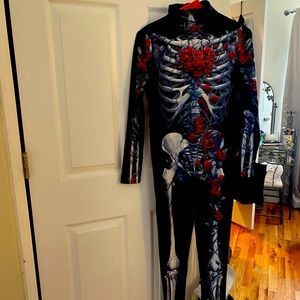 Halloween Costume 🎃 skin tight skeleton jumpsuit
